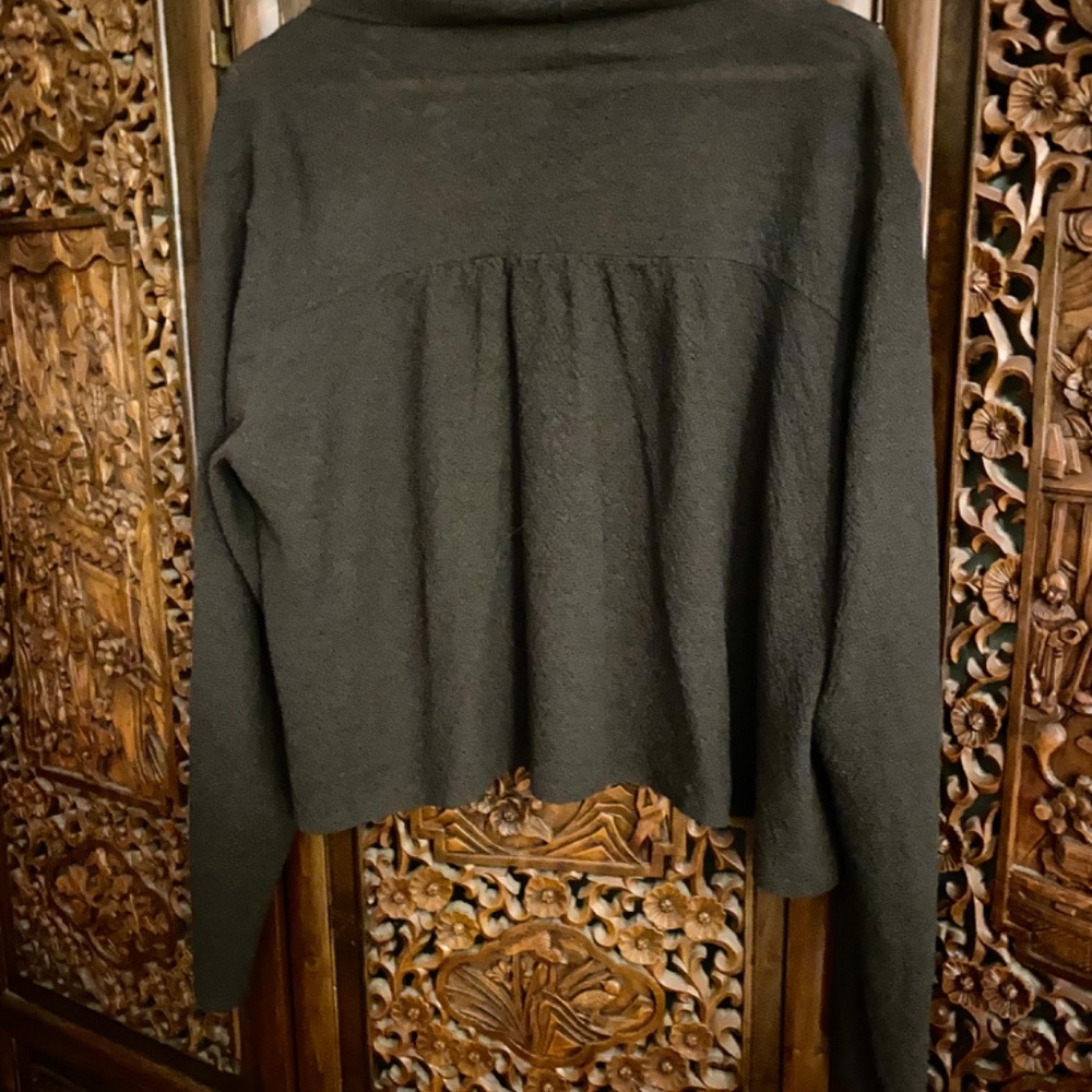 Eileen Fisher Italian Wool Cardigan Sweater - Picture 2 of 4
